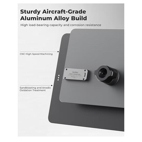 KUXIU Magnetic Wireless Charging Panel iPad Pro 12.9 / Air 13 M2 M3, 17mm Mount - Picture 5 of 6